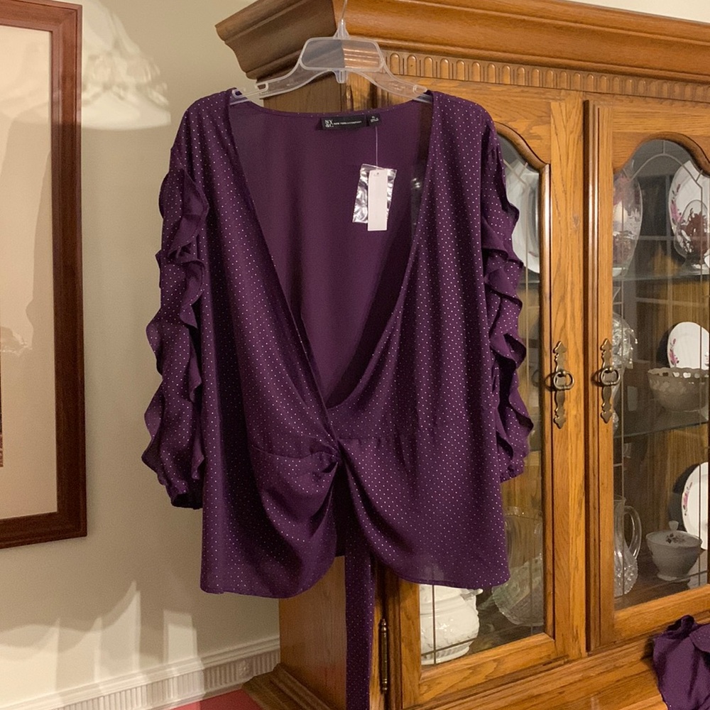 Purple Dot Blouse